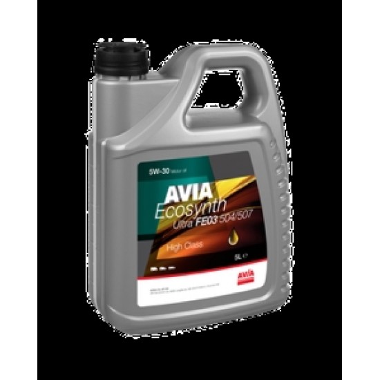 Motoreļļa AVIA ECOSYNTH ULTRA SAE 5W-30 504/507 5L