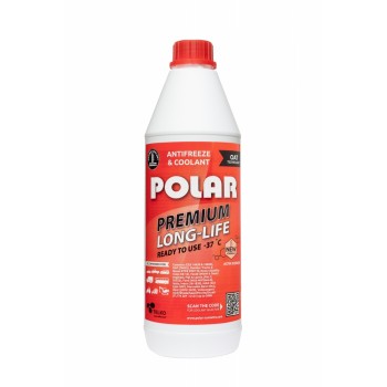 POLAR Antifrīzs Premium Long Life -37*C, G12+, VW TL774-D/F, sarkans 1L