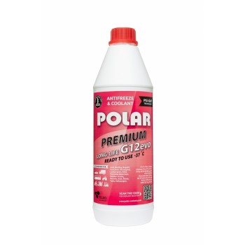 POLAR antifrīzs LONG LIFE -37C, G12 EVO, 1L