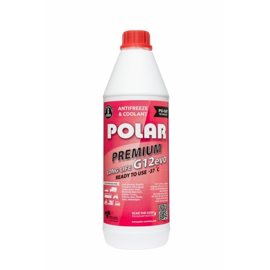 POLAR antifrīzs LONG LIFE -37C, G12 EVO, 1L
