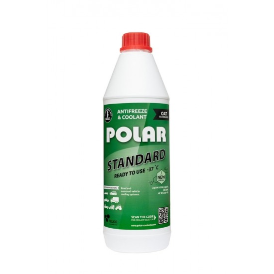 POLAR Antifrīzs Standart -37*C, ASTM D3306, zaļš 1L