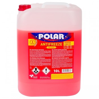 POLAR Antifrīzs Long Life PRO KONCENTRĀTS, G12+, VW TL774-D/F, sarkans 10L