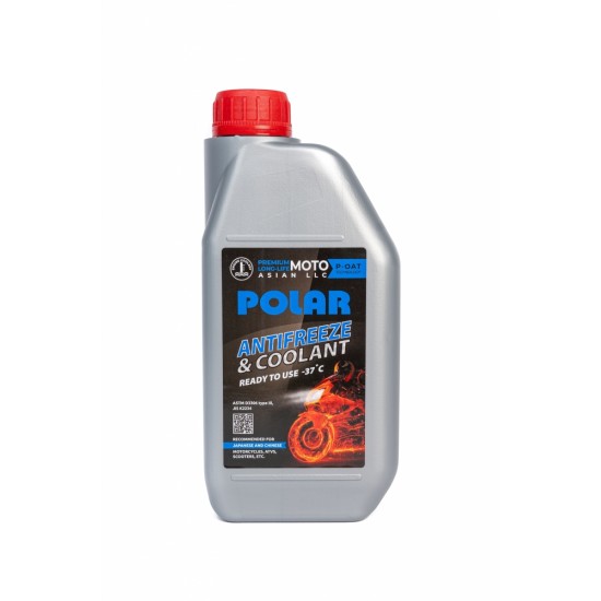 POLAR MOTO JAPAN Antifrīzs Premium Long Life LLC-37, zils 1L