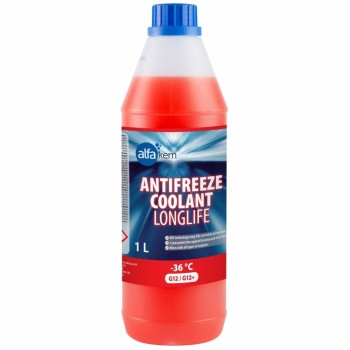 AlfaKem dzesēšanas šķidrums 1L G12+-36C sarkans, 1L