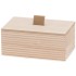 Kaste ar vāku 4Living koka Strīpaina 17x12x8cm