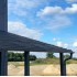Profilētā polikarbonāta jumta loksnes DIAMOND TILE EFFECT 2,8 mm 0,954x3m, pelēka