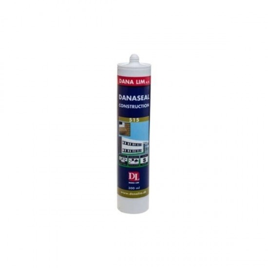 Bezkrāsains silikona hermētiķis (300 ml) Danaseal Construction