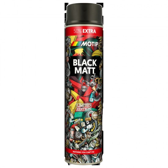 MOTIP LIMITED EDITION melna matēta akrila krāsa 600ml