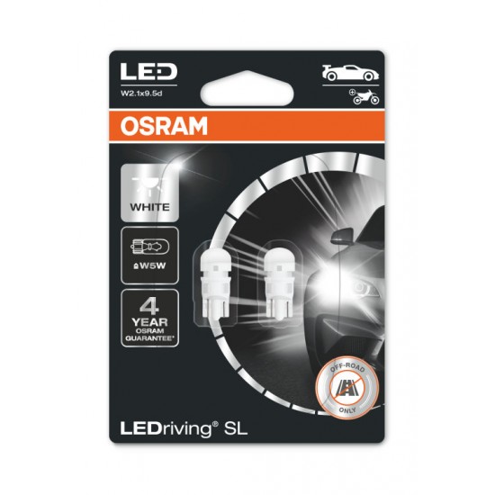 1W 12V LED SPULDZE, 2gb. 2.1X9.5D, OSRAM