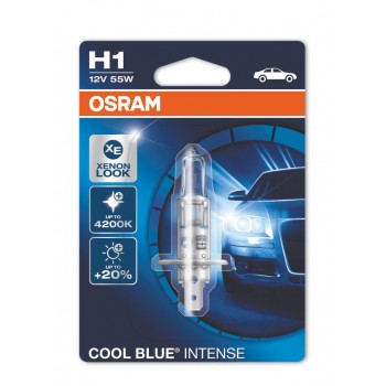 H1 55W 12V COOL BLUE INTENSE HALOGĒNLAMPA OSRAM