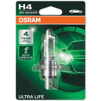 H4 60/55W 12V BLISTER ULTRA LIFE HALOG.LAMPA OSRAM