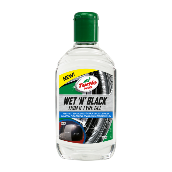 TURTLE WAX Wet´n´Black Trim&Tyre Gel plastmasas un riepu gēls, 300ml