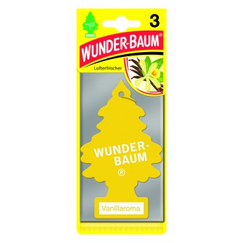 WUNDER-BAUM Tree Vanillaroma gaisa atsvaidzinātājs, 3x5g