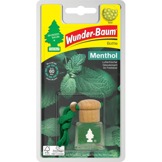 WUNDER-BAUM Bottle Menthol gaisa atsvaidzinātājs, 4.5ml