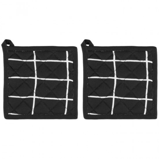 Karstumizturīgs paliktnis 4Living Elsie 20x20cm melns 2gab.