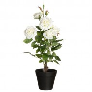 Mākslīgie augi 4Living Rozes lielās baltas 49cm