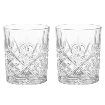 Glāzes viskija Maku kristāla 315ml 2gab.