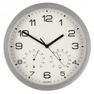Pulkstenis sienas 4Living Varese sudraba 30cm slīdošais