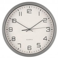 Pulkstenis sienas 4Living Bologna sudraba 25cm slīdošais