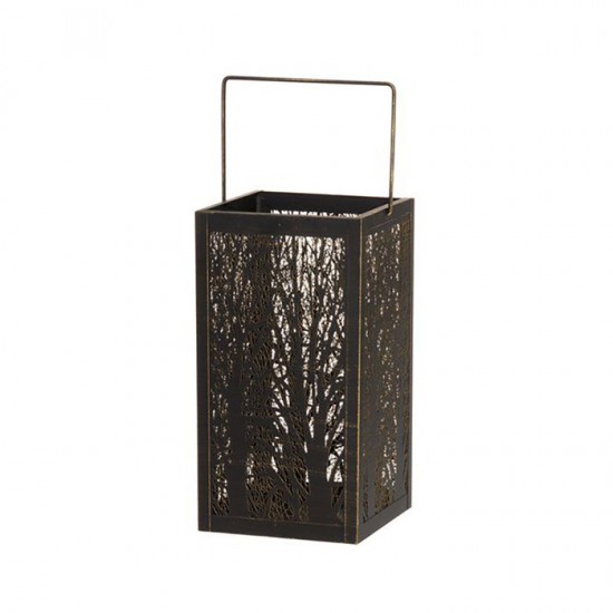 Laterna 4Living Forest black 14x14x27cm