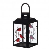 Laterna 4Living bullfinch 23cm melna