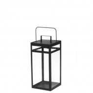 Laterna 4Living Posio melna 15x15x35.5cm