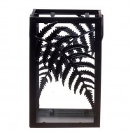 Laterna 4Living Lantern Fern melna 14x14x22cm