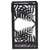 Laterna 4Living Lantern Fern melna 18x18x32cm