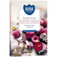 Tējas sveces arom. Aura sweet fruits 6gab. 3-4h