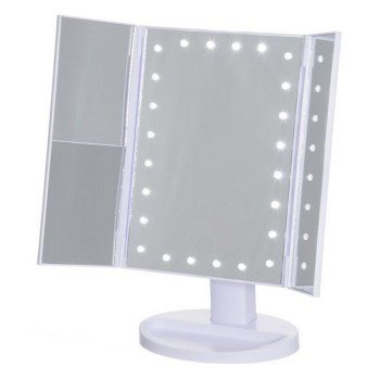 Spogulis Mineas ar LED gaismu 18x12x29cm balts