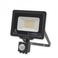 Prožek. LED ar sens. 20W/3000K melns