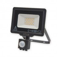 Prožek. LED ar sens. 20W/6000K melns