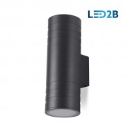 Āra lampa QUERK 5 2xGU10 melna IP54 /10