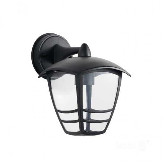 Ā.lampa TEVIO KD E27 melna IP54