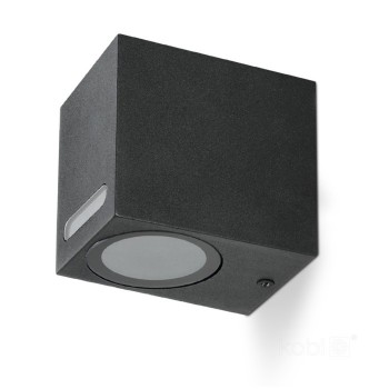 Ā.lampa QUERK 6 GU10 melna IP54