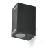 Ā.lampa QUERK 7 2xGU10 melna IP54