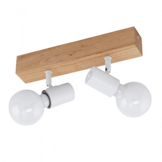 Sp.l.-TOWNSHEND3 2x60W E27 koka/balta