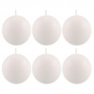 Svece lode Polar baltas 6cm 6gab.