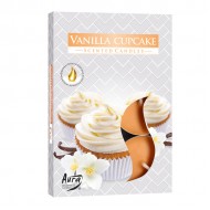 Tējas sveces 6gab vanilla cupcake 3-4h