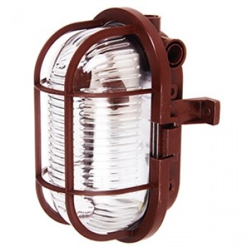 Pl.lampa 60W E27 IP44 brūna