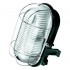 Pl.lampa 60W E27 IP44 melna/met.