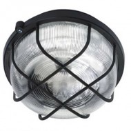 Pl.lampa 100W E27 IP44 melna