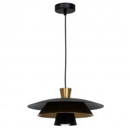Gr.l.-PLATO 60W E27 melna/zelta