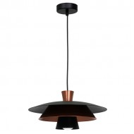 Gr.l.-PLATO 60W E27 melna/vara