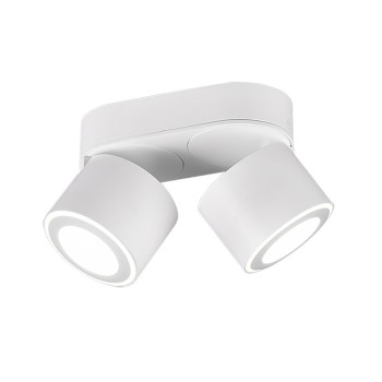 Sp.l.-TAURUS 2x5W LED 3000K 900lm balta ar 3 pak.slēdzi