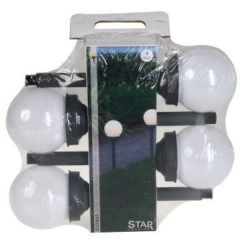 Solārlampa GLOBUS 4gab ww opal 27cm /4