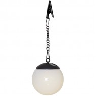 Solarlampa GLOBUS 10cm opal hang 3gab /10