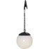 Solarlampa GLOBUS 10cm opal hang 3gab /10