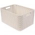 Kaste bez vāka Style Rattan L krēmkrāsas 43L 44x33x23cm