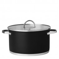 Katls Maku melns ar stikla vāku 5.3L 24cm